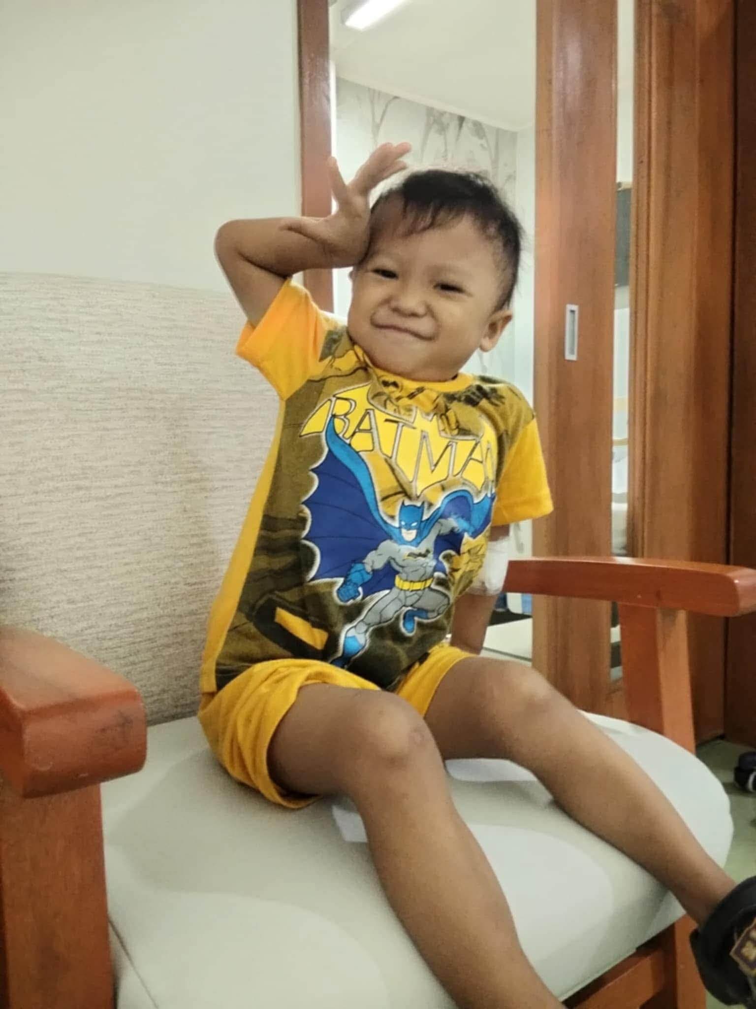 Child receiving care at Adonai's Mercy House