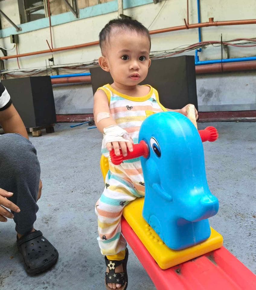 Child receiving care at Adonai's Mercy House