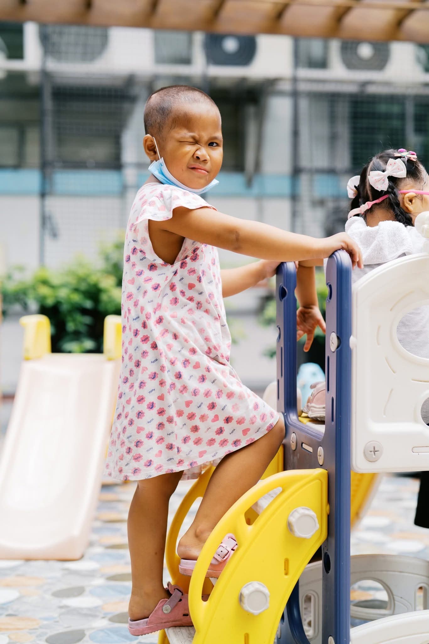 Child receiving care at Adonai's Mercy House