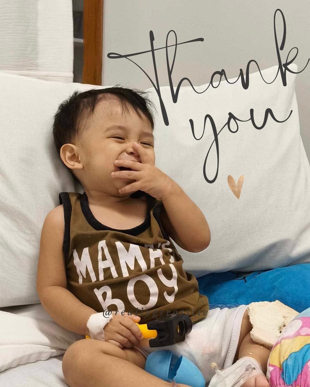 Child receiving care at Adonai's Mercy House